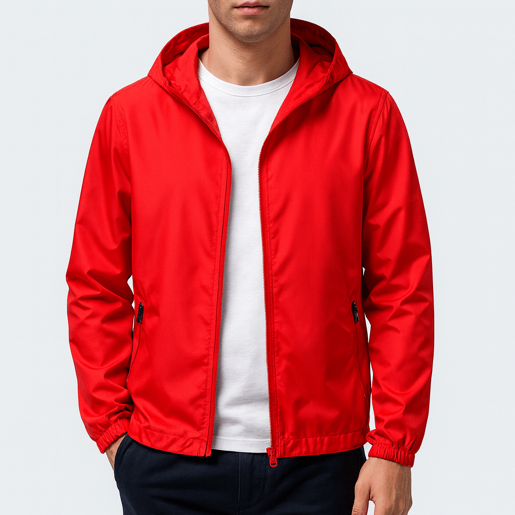 Lightweight Waterproof Hooded Windbreaker