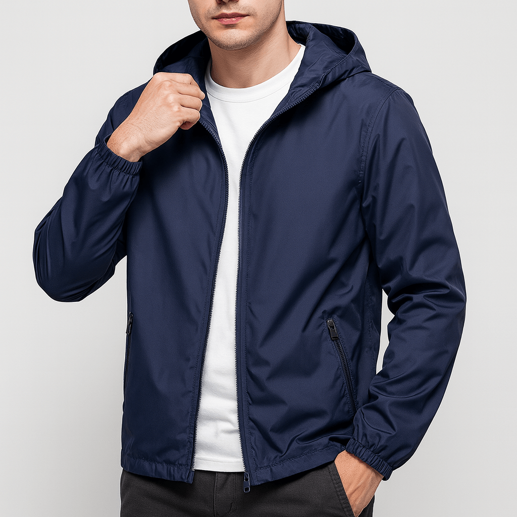 Lightweight Waterproof Hooded Windbreaker