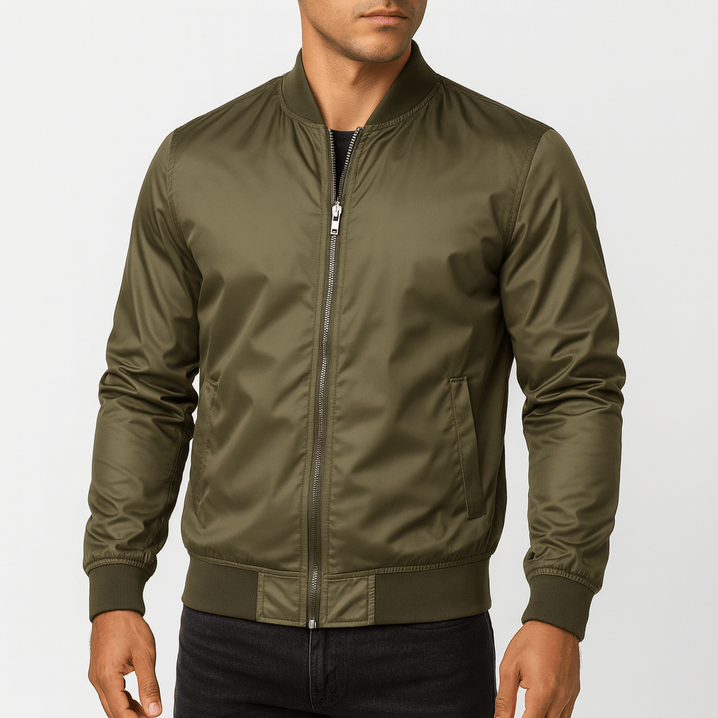 Ribbed Collar Bomber