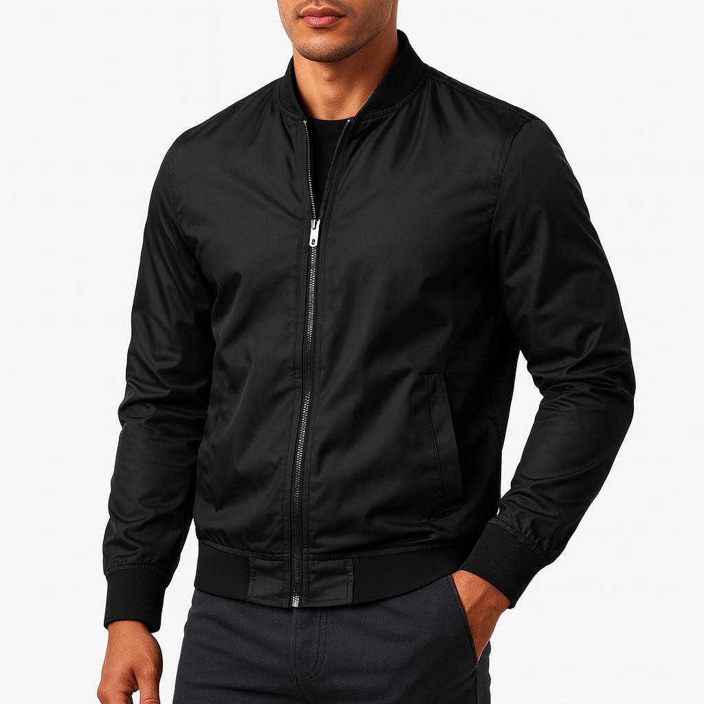 Ribbed Collar Bomber