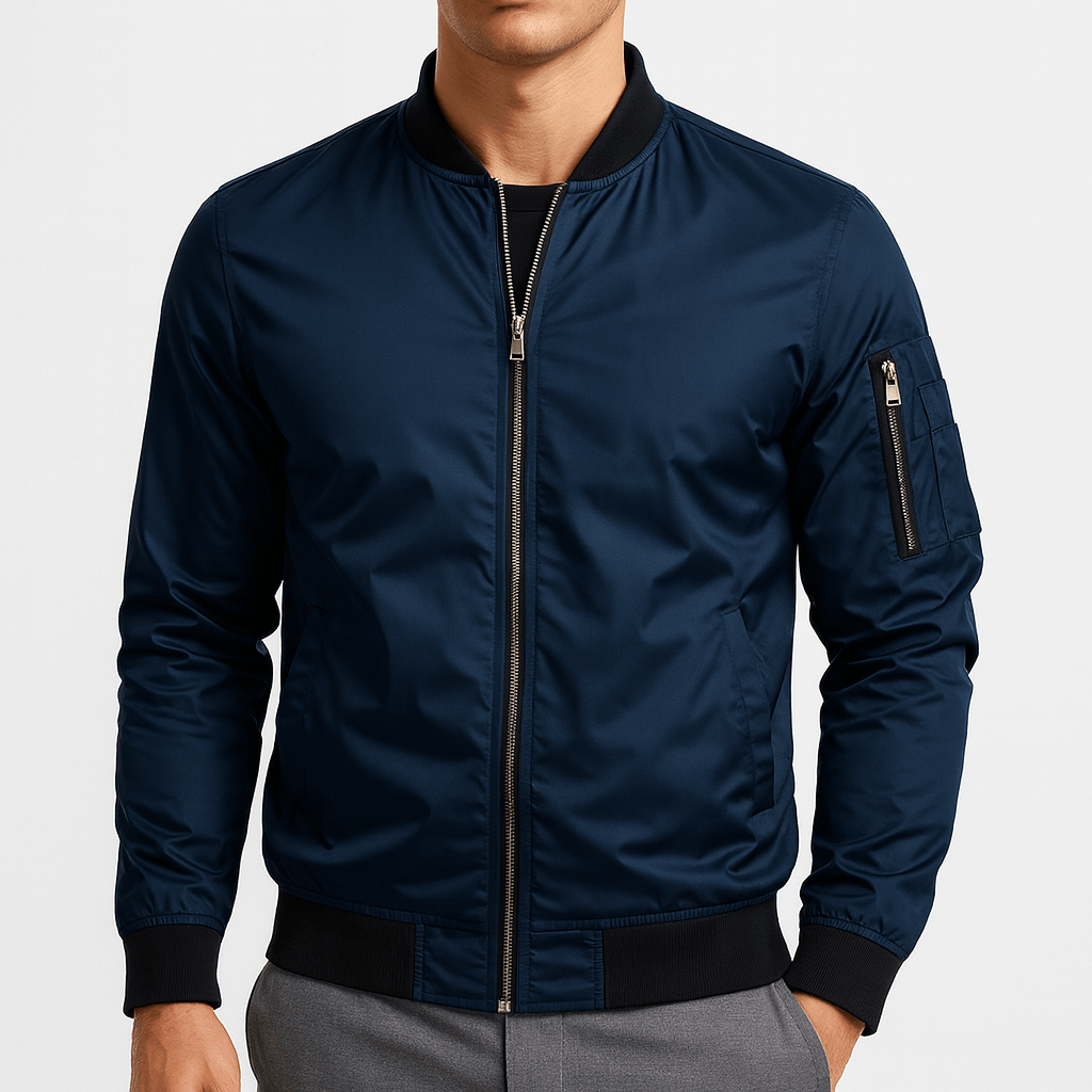 Ribbed Collar Bomber