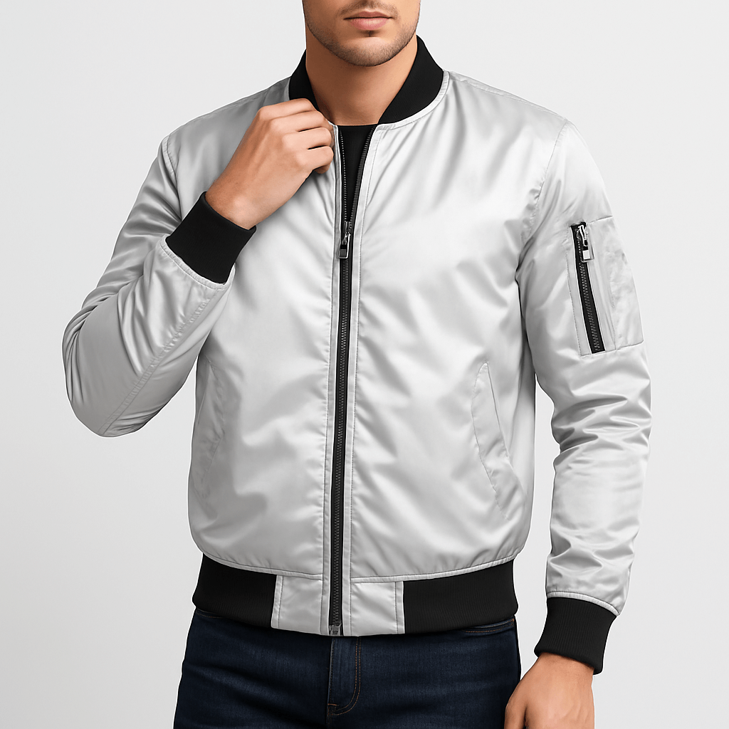 Ribbed Collar Bomber