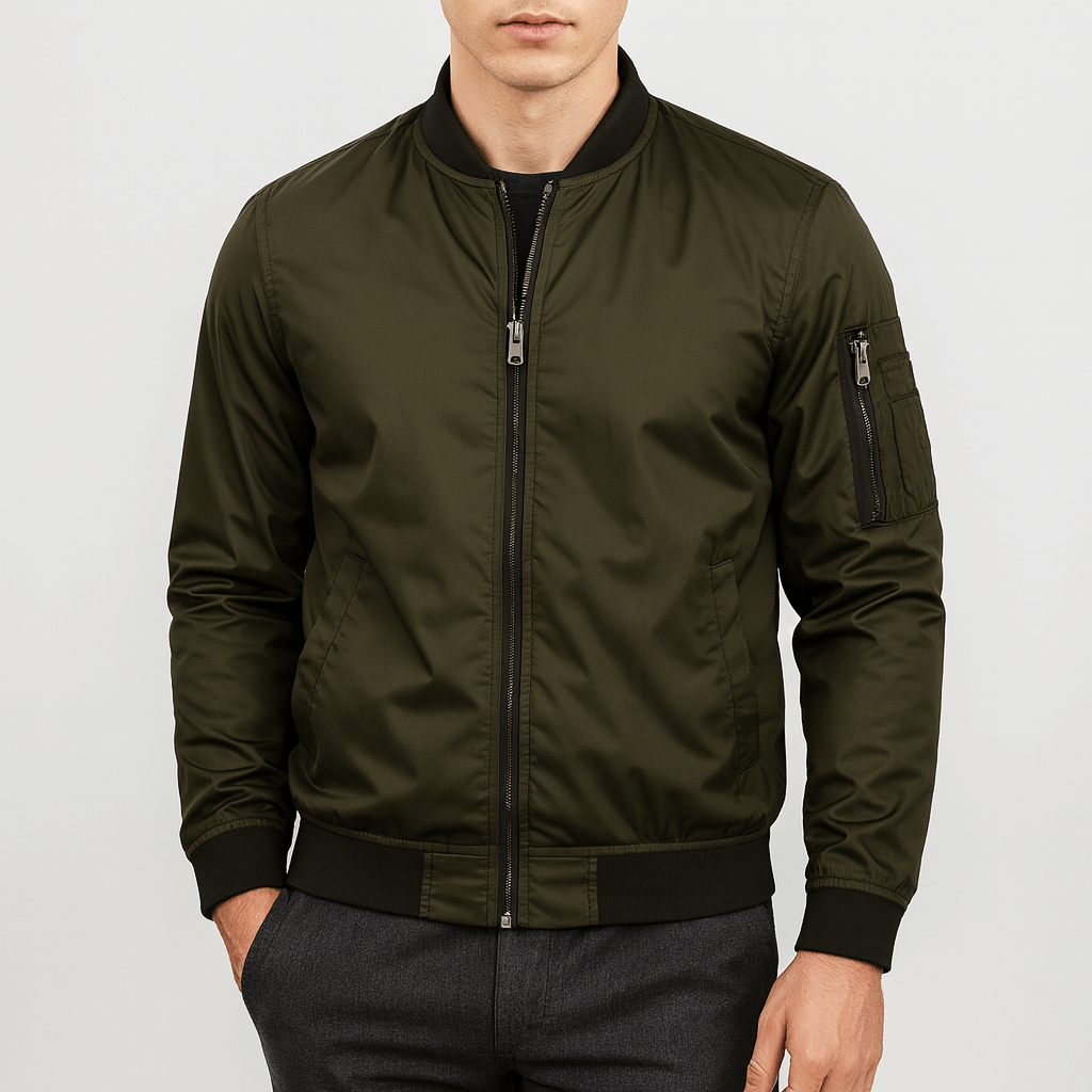 Ribbed Collar Bomber
