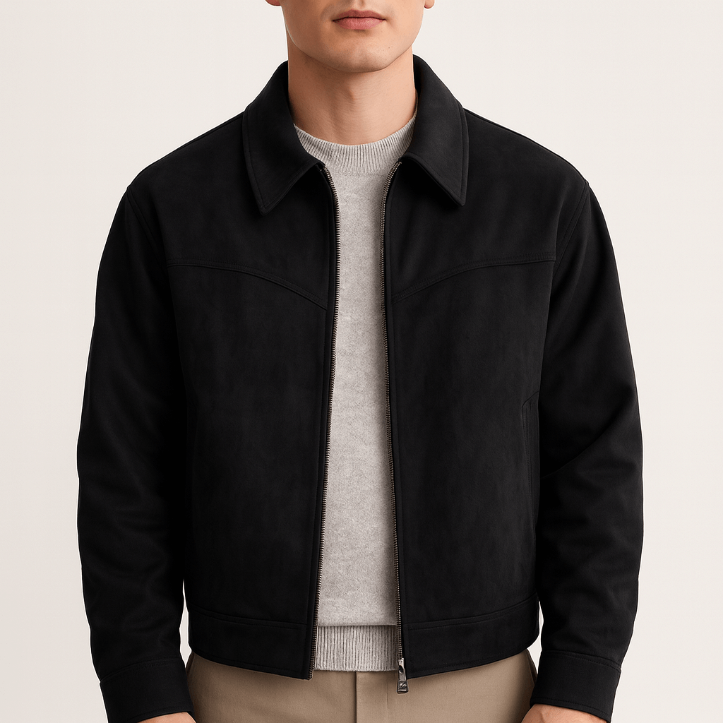 Suede Bomber Jacket