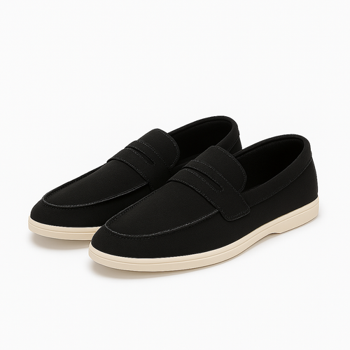 Hand-Stitched Suede Loafers