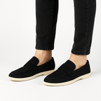 Hand-Stitched Suede Loafers