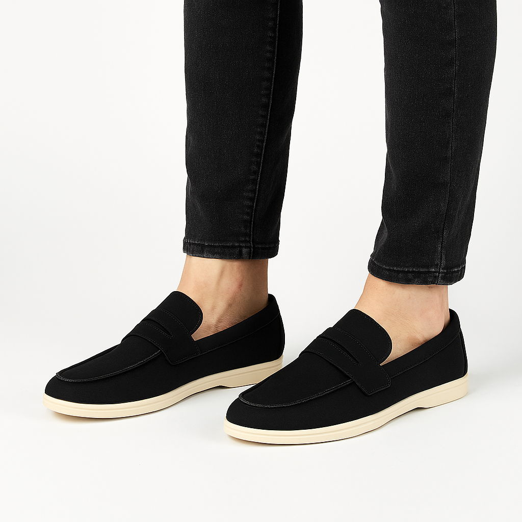 Hand-Stitched Suede Loafers