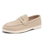 Hand-Stitched Suede Loafers