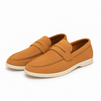 Hand-Stitched Suede Loafers