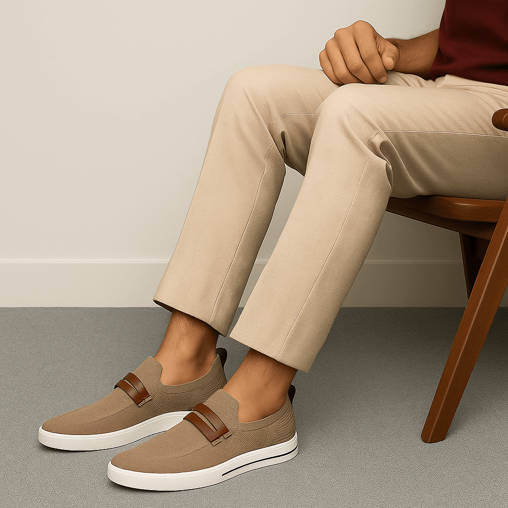 Lightweight Mesh Slip-On Loafers