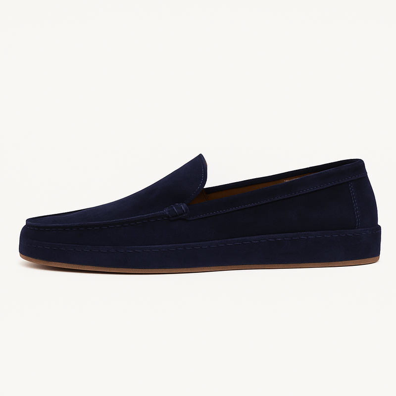Sculpted Full-Grain Leather Loafers