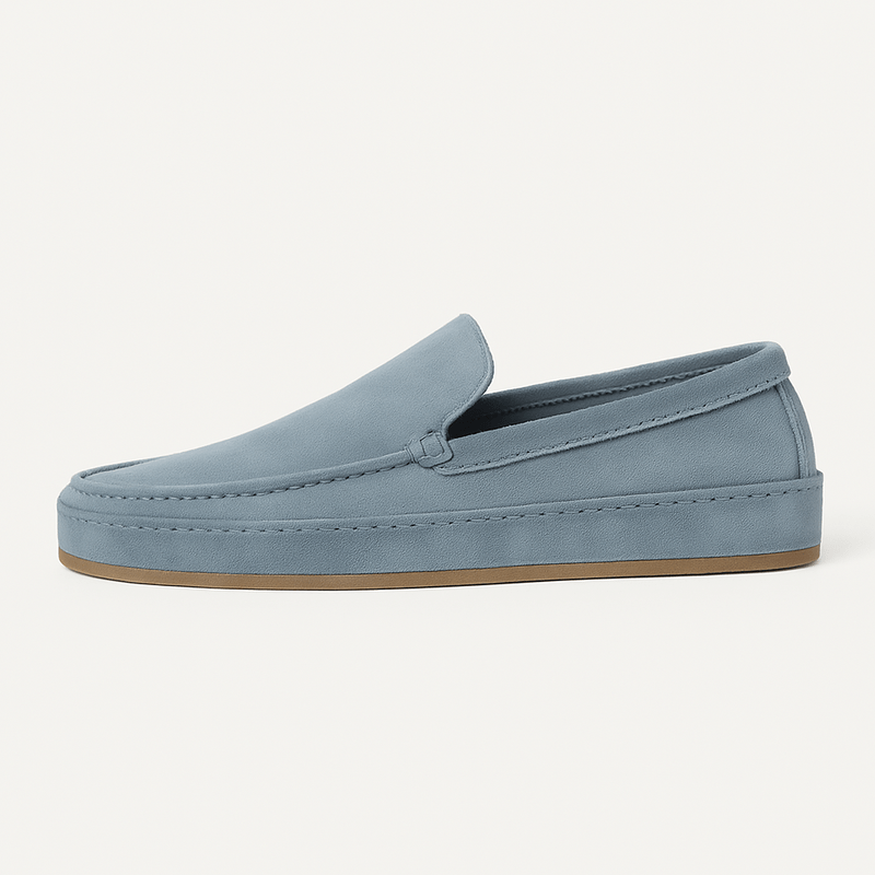 Sculpted Full-Grain Leather Loafers